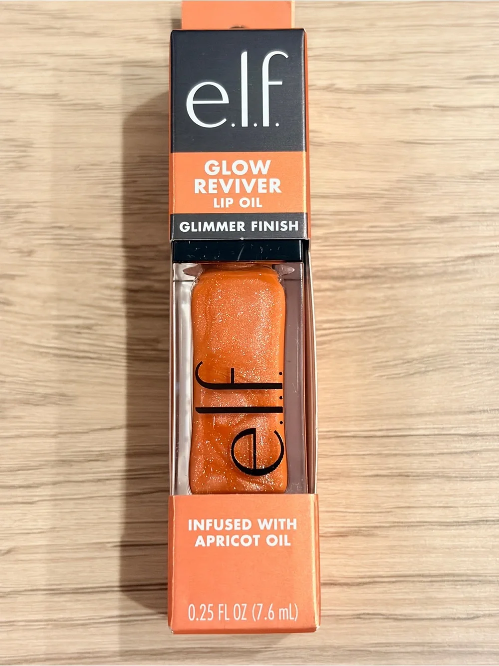 E.l.f Glow Reviver Lip Oil - Orange Glimmer Finish